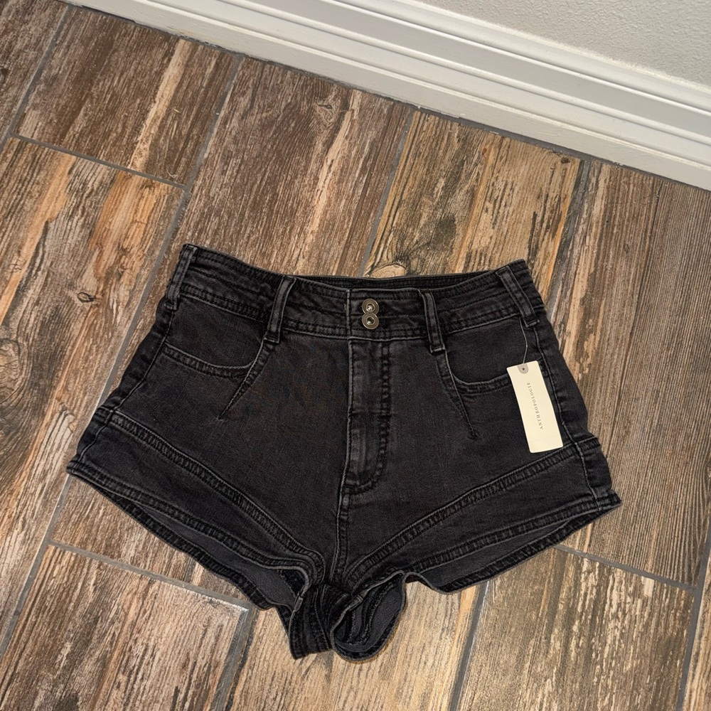 Pilcro Dark Denim Jean Shorts